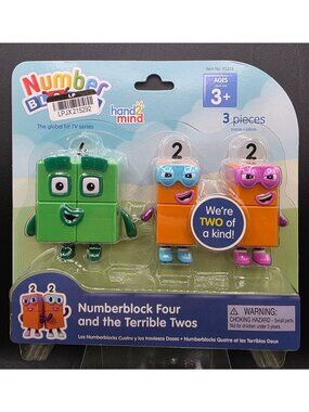 Numberblocks Four & The Terrible Twos 3-Piece Figurine Set
